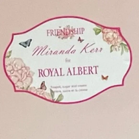 Royal Albert Miranda Kerr PInk Peonies Friendship 3-Piece Tea Set NWT - Picture 4 of 5